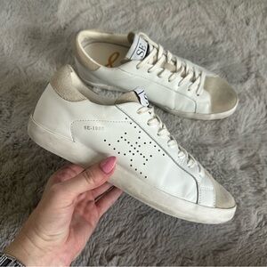 Sam Edelman Women's Aubrie Sneaker White Shoes Size 7.5 / 7 1/2